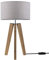 Paco Home Tischlampe Nachttisch Deko Wohnzimmer Leselampe Tischleuchte Nachttischlampe Schlafzimmer E14 Fassung Stoff Lampenschirm Mit Schalter Holz