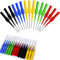 RUNCCI-YUN 15pcs Multimetro Isolato Sonda per test Puntali per Multimetro 4 mm connettore a banana lessibile per sonda posteriore Penna per test multimetro （Blue green yellow red black）