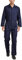 TOPTIE Men's Long Sleeve Coverall, Navy Workwear Zip-Front Coverall