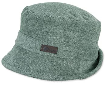 Sterntaler Baby Unisex Hut Baby Fischerhut Frottee - Baby Hut, Kopfbedeckung Baby Sommer, Sommerhut Baby - aus Baumwolle - dunkelgrün, 49