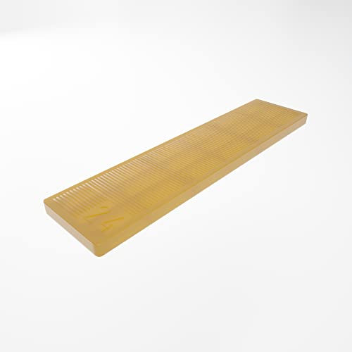 BAUHELD® Universal Verglasungsklötze 30x100 x 4mm [500 Stück] - Gelbe Fenster-Abstandshalter Keile aus Kunststoff - Als Unterlegplatten, Kunststoffplatte, Unterleger, Ausgleichsplättchen geeignet