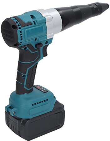 Pistolas de remache inalámbricas, juego de herramientas de pistolas de tuerca de remache eléctricas eléctricas eléctricas de doble función, juego de herramientas de pistolas de remache con cargador de