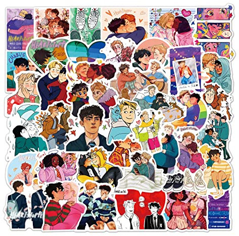 JIYAN Anime-Aufkleber, wasserdicht, Vinyl, Aufkleber für Laptops, Handys, Handyhüllen, Konsolen, Wände, Gepäckkoffer, Bücher, Flaschen, 50 Stück