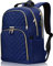 Kuosdaz Rucksack Damen, 15.6 Zoll Schulrucksack Mädchen Teenager mit USB Ladeanschluss, Laptop Rucksack Stylischer Daypack Wasserdichte für Schule, Uni, Reisen, Arbeit, 30L, Blau