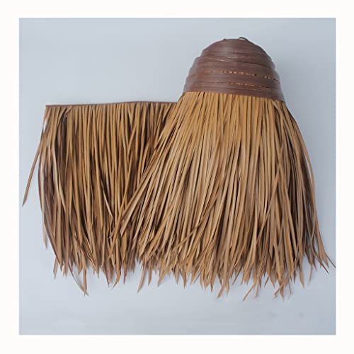 Simulation Thatch Roll Palm Thatch Roll PE Künstliche Stroh Prävention Antiseptische Isolierung Dach Gras Scenic Pavillon Dekoration Stroh Fake Gras Thatch Roll Feuer - 0.5X1m (1.64X3.28ft) (Color :