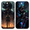 LYUBFDC 2 Stück Handyhülle für Apple iPhone 14 Pro Hülle 6.1 Zoll, Anime Motiv Attack on Titan Manga Muster Schutzhülle Jungs Case Schutz der Linse Design Silikon TPU Cover Stoßfest, Schwarz1