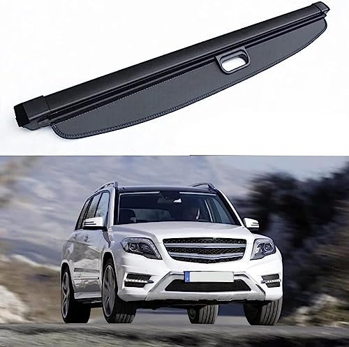 NOVSKI Einziehbarer Auto Laderaumabdeckung Rollo,für Mercedes-Benz GLK Class GLK350 GLK250 GLK300 GLK260 Kofferraum Schutz Abdeckung Cargo Cover Dekoration Zubehör.