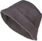 styleBREAKER Unisex Wende Fischerhut in Veloursleder Optik/Teddyfell, Warmer 2 in 1 Wendehut, Bucket Hat Herbst Winter 04025037, Farbe:Dunkelgrau
