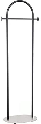Porte Manteau Lampadaire porte-manteau maison chambre suspendu porte-vêtements marbre suspendu sac étagère or noir porte-vêtements Porte-Manteau Sur Pied (Color : Black+White)