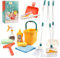 Joyfia 12-Teilig Putzset für Kinder, Kleinkinder Reinigung Set inkl. Besen, Kehrschaufel, Mopp, Bürste, Schaber, Schwamm und mehr, Haushaltsspielzeug Rollenspiele für Mädchen & Jungen ab 3 Jahren