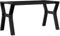 vidaXL Cast Iron Y-Frame Coffee Table Legs - 80x40x43 cm - Industrial Black Metal Table Bases for Living Room, Home Office