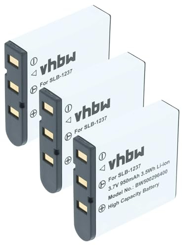 vhbw 3x Battery Replacement for Sigma BP-31 for Camera DSLR (950 mAh, 3.7 V, Li-Ion)