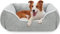 JOEJOY Hundebett Mittelgroße Hunde, Hundekorb Flauschig, Hundebett Waschbar, rutschfest Hundebetten, Plüsch Hundesofa, Haustierbett für Kleine und Mittlere Hunde und Katzen, 63x53x20cm