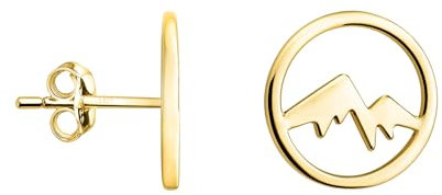 SOFIA MILANI - Damen Ohrringe 925 Silber - vergoldet/golden - Berg Ohrstecker - E2540