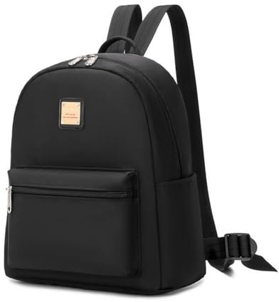 Cusangel Niedliche Kuh-Rucksack für Frauen, Mädchen und Teens, Kuh-Druck Mode Freizeit Rucksack mit Reißverschluss, Weiß (schwarz)