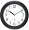 KIZLOC 28 cm Outdoor Uhr Garten Wasserfest, Gartenuhr Außen Wetterfest, Leicht Ablesbare Lautlose Batteriebetriebene Runde Wanduhr für Draußen Pool Balkon Badezimmer (Schwarz)