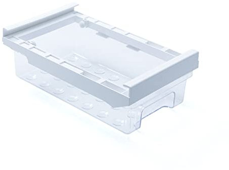 Gaxcent Kühlschrank Ei Organizer Schublade Transparente Früchte - Gemüse Kühlschrank Lagerregal,Weiß