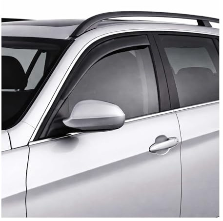 OMAC Windabweiser Regenabweiser kompatibel mit BMW 3er E90 E91 Touring 2004-2012 Dunkel 2 TLG
