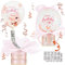 Forbabe Geldgeschenke Geburtstag DIY Überraschungsbox Geldgeschenke Verpackung Luftballon Pull Up Geburtstag Geldgeschenk Surprise Box Pull Geld Ballon Box für Geldgeschenke Rosa