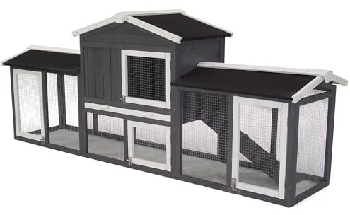 Hasenstall Kaninchenstall XXL Kaninchenkäfig Gehege Freilauf Auslauf 56617 AWZ