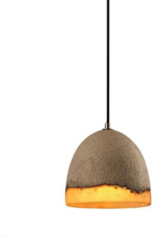 ESIYUVO Concrete Linear Pendant Lights Modern Industrial Hanging Cement Pendant Lighting for Kitchen Island Dinning Room Bedroom Bedside Table Pendant Lights