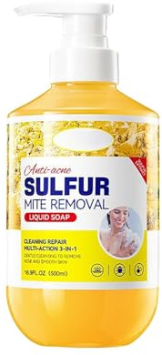 Sulfur Body Wash,Shower Gel for Women and Men,Multi-action Cleanser and Shower Gel,Deep Clean Refreshing Soothes Gentle Daily Body Clean for Traveling and Bathroom Essentials (1)