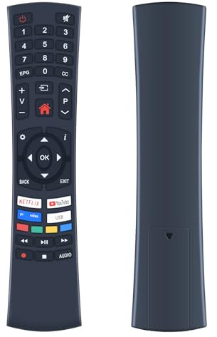 WKOLF Mando a distancia de repuesto adecuado para Ok. Engel SELECLINE QILIVE TV ATV65UHDS-1020 ATV55UHDS-092 Q32HS202B Q43US211B Q32HS221B Q40FS211B LE4083SM 60FN-USTIB ODL40960FN-TIB LE3211B LE3282SM