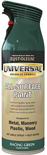 Rust-Oleum AE0160012E8 400ml Universal Spray Paint-Racing Green Gloss, 400 ml (Pack of 1)
