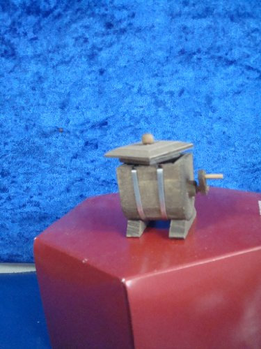 Belén accesorios, mantequera de madera,