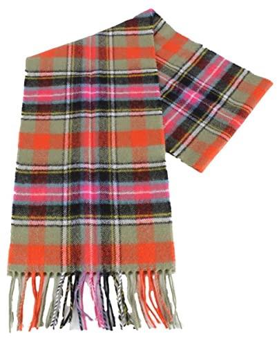 Gebürstet), langer Schal aus Lammwolle, Karomuster, Premium-Qualität in Auswahl von Tartans