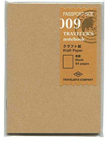 Refill 009 Kraft Paper per Traveler's Notebook Passport Size PP