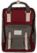 Doughnut MACAROON Rucksack Unisex 16L mit Laptopfach I Studenten-Rucksack funktionell & handgefertigt I ideal als Reise-Rucksack oder leichter City-Rucksack I Daypack (Wine X Grey)