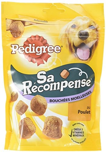 Pedigree belohnung - Flauschige Bites Huhn Hund, 6 130g Packung Treats