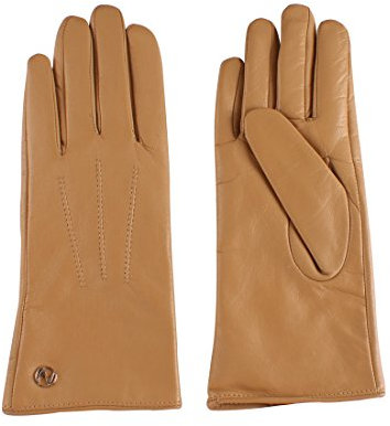 Nappaglo Damen klassische Lederhandschuhe Touchscreen Italienisches Lammfell Winter Warm Reines Kaschmir-Futter Handschuhe (M (Umfang der Handfläche:17.8-19.0cm), Kamelhaarfarbe(Non-Touchscreen))