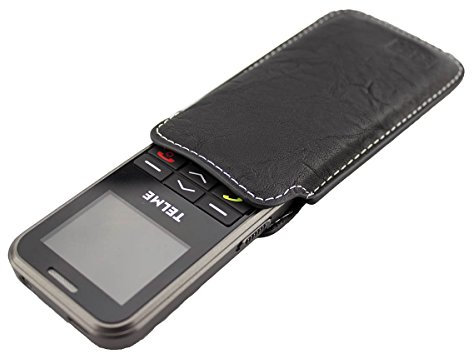 caseroxx Business-Line Etui für Telme C150 / C151, Tasche (Business-Line Etui in schwarz)