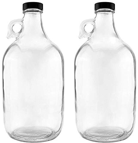 FastRack - Jarras de 5 G (2 paquetes de 2,5 g, 5 galones, transparente