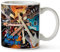 KRAFTYGIFTS Personalised Name Mug Electric Guitar 11oz Ceramic White Cup Gift ST195