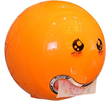 Kreativer Toilettenpapierhalter aus Langlebigem Material mit Cartoon-Design Installieren für Badezimmer und Wc Passend für Orange