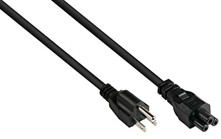 Kabelmeister Netzkabel - 1,8 m - Amerika/USA Netz-Stecker Typ B (NEMA 5-15P) an C5 (gerade) für Notebook - ETL Zertifiziert - AWG18 - SCHWARZ - Qualitätware vom KABELMEISTER