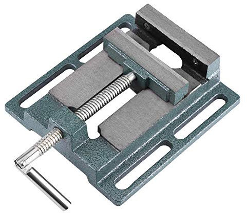 SOULONG - Tornillo para taladro de columna de tornillo de banco para fresadoras, banco de pinza de banco de apertura paralela, mesa de metal, ancho de mandíbula 20 mm, apertura de la mandíbula 110 mm
