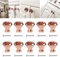 FlowersSea 10PCS 30mm Rose Gold K9 Crystal Cabinet Doors Knob Diamond Shape Glass Cabinet Door Wardrobe Cupboard Knob and Pull Handle for Kitchen Bathroom Drawer (10 Pcs)