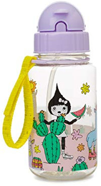 Zip & Zoe Kids Llama Drinking Water Bottle with Straw BPA, BPS and Pthalate-Free