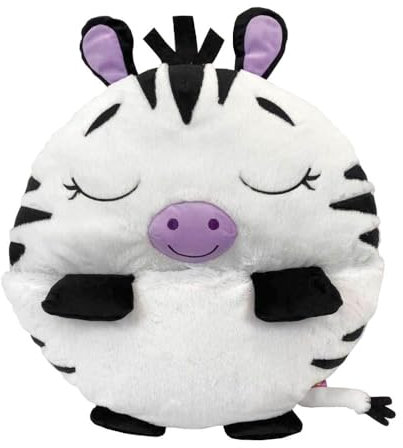 Happy Nappers Kleines Zebra | Ultra weich und bequem | Das Spielkissen und der Schlafsack 2in1