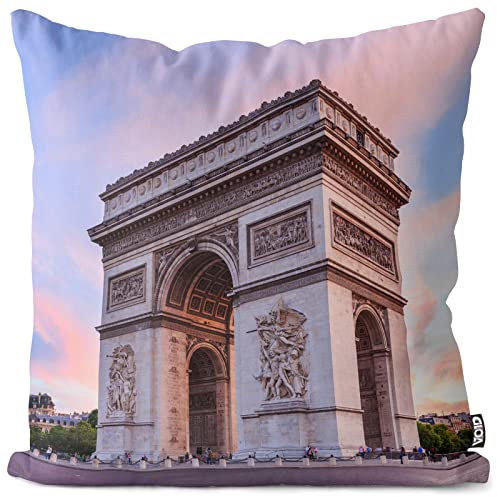 VOID Champs-Elysees Paris Kissenbezug Kissenhülle Sofakissen Kissen Deko Outdoor-Kissen Dekokissen, Kissen Größe:80 x 80 cm