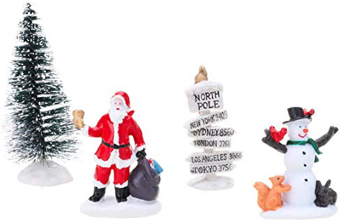 Toyland® - Figura de Navidad (Resina, 10 x 4 cm)