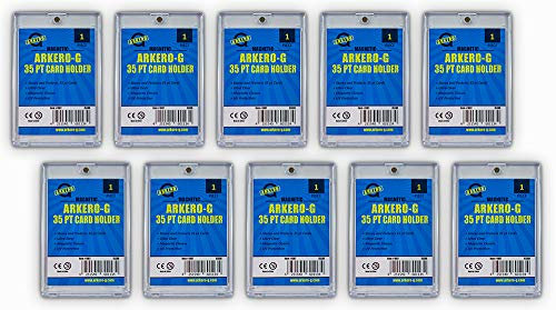 Arkero-G® 10 Stück 35pt Magnetic Card Holder Schutzhüllen/Kartenhalter für Standard & Small Sammel-Karten z.B. Pokemon, MTG Magic, Yugioh