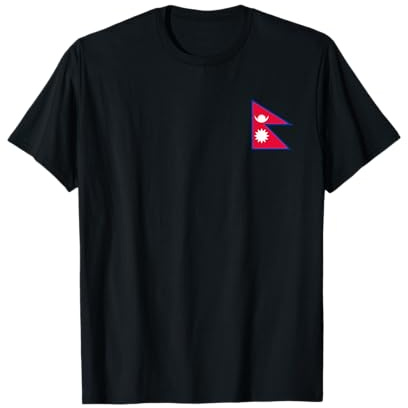 Nationalflagge Nepal Kathandu Nepalesischer Stolz T-Shirt