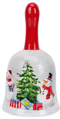 TOPBATHY 1stück Kerntyp Handglocke Aus Keramik Weihnachtsdeko Für Restaurant Und Zuhause Lauter Für Veranstaltungen Und Mahlzeiten Für Festliche Anlässe Und Erinnerungen