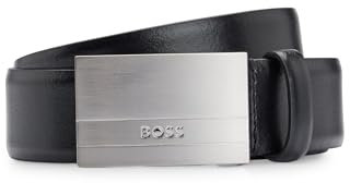 BOSS Herren Baxton_sz35 G rtel, Black1, 85 EU