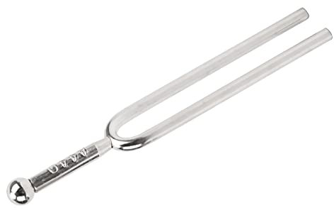Dilwe Stimmgabel, 440 Hz Edelstahl Standard A Stimmgabel Edelstahl Stimmgabel mit Wischtuch Violine Mandoline Gitarren-Upgrade-Zubehör